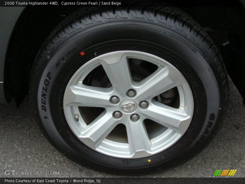 Cypress Green Pearl / Sand Beige 2008 Toyota Highlander 4WD