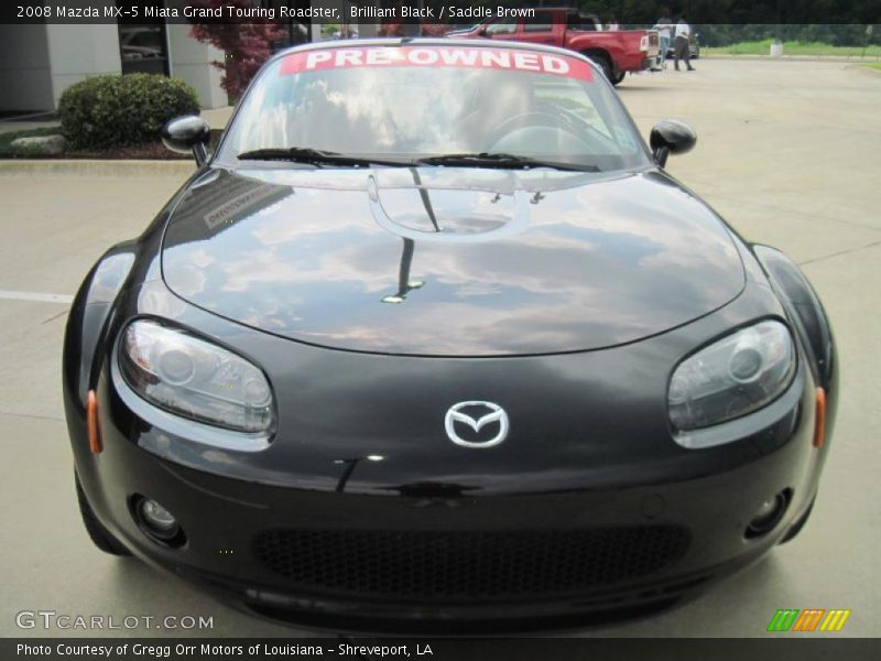 Brilliant Black / Saddle Brown 2008 Mazda MX-5 Miata Grand Touring Roadster