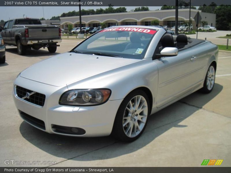 Silver Metallic / Off-Black 2007 Volvo C70 T5 Convertible