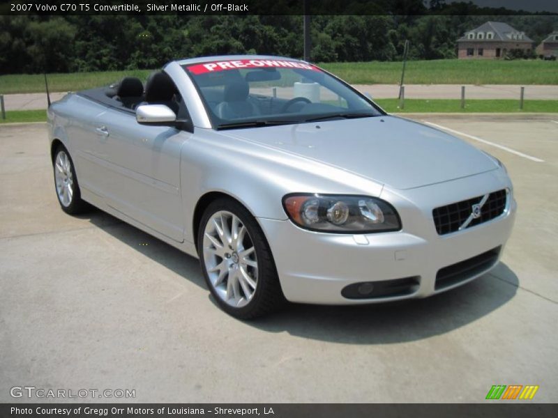Silver Metallic / Off-Black 2007 Volvo C70 T5 Convertible