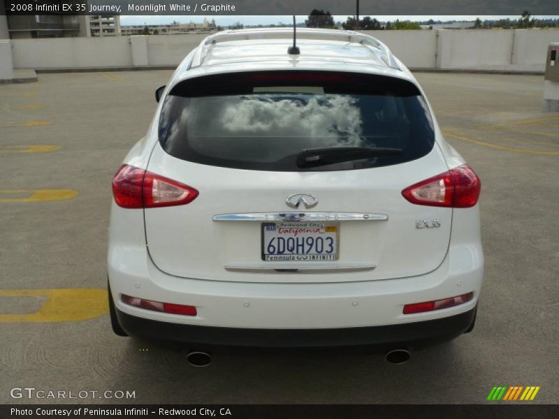 Moonlight White / Graphite 2008 Infiniti EX 35 Journey
