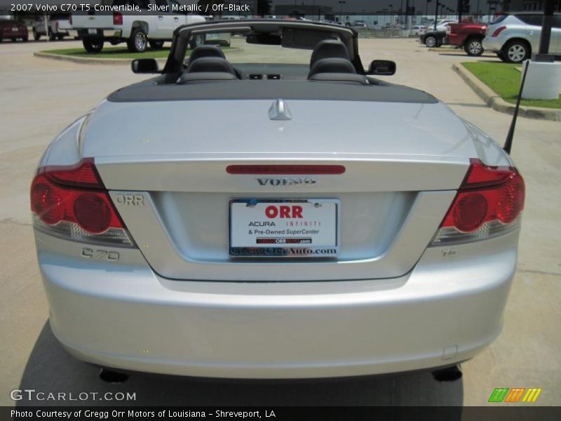 Silver Metallic / Off-Black 2007 Volvo C70 T5 Convertible