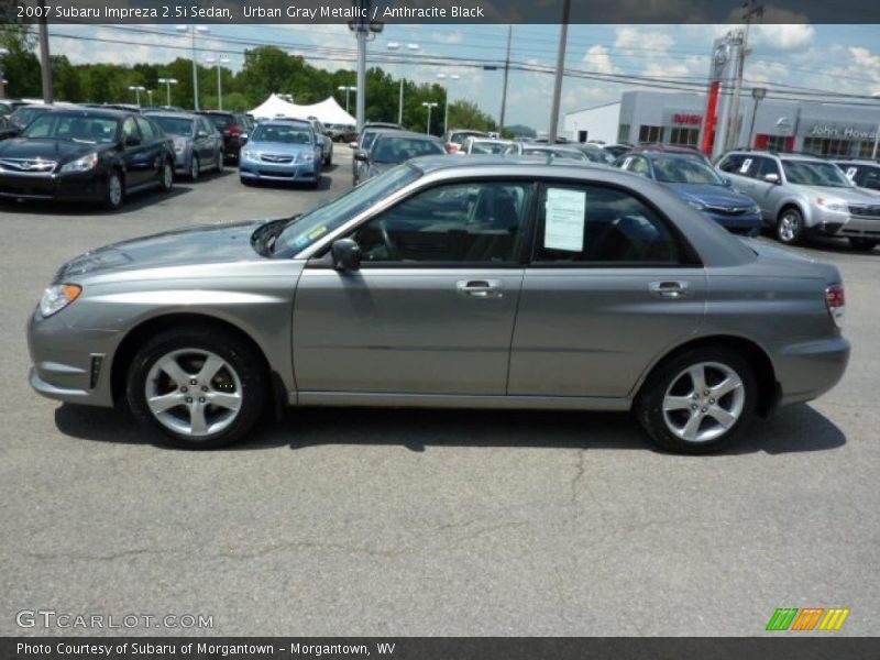 Urban Gray Metallic / Anthracite Black 2007 Subaru Impreza 2.5i Sedan
