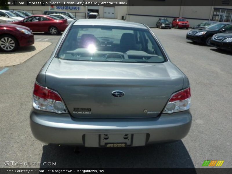 Urban Gray Metallic / Anthracite Black 2007 Subaru Impreza 2.5i Sedan