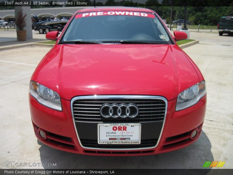 Brilliant Red / Ebony 2007 Audi A4 2.0T Sedan