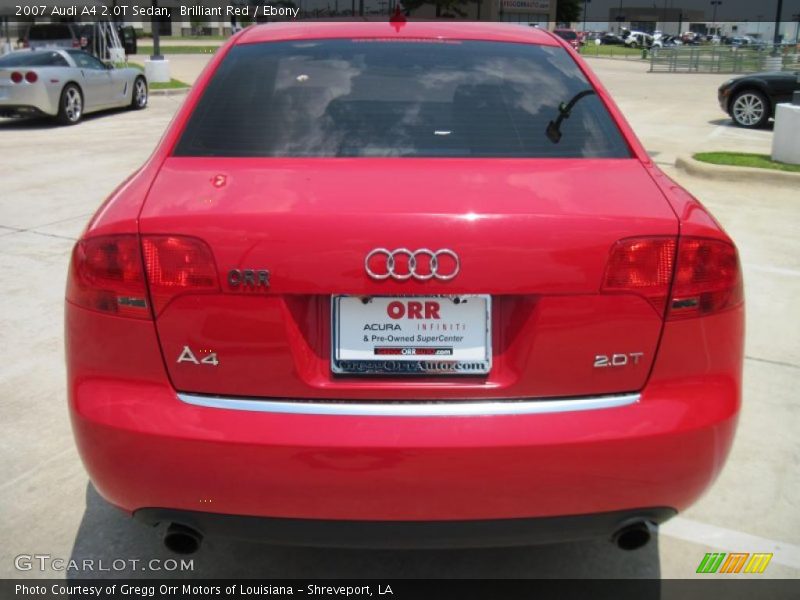 Brilliant Red / Ebony 2007 Audi A4 2.0T Sedan