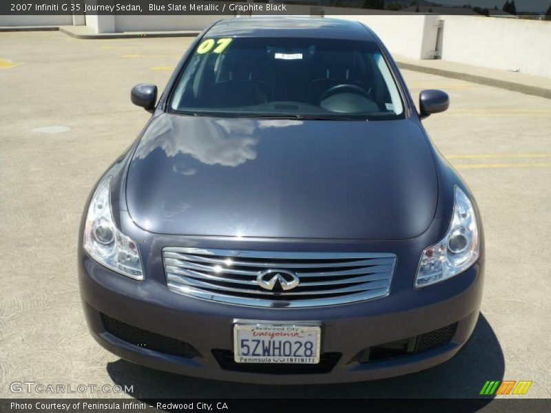 Blue Slate Metallic / Graphite Black 2007 Infiniti G 35 Journey Sedan