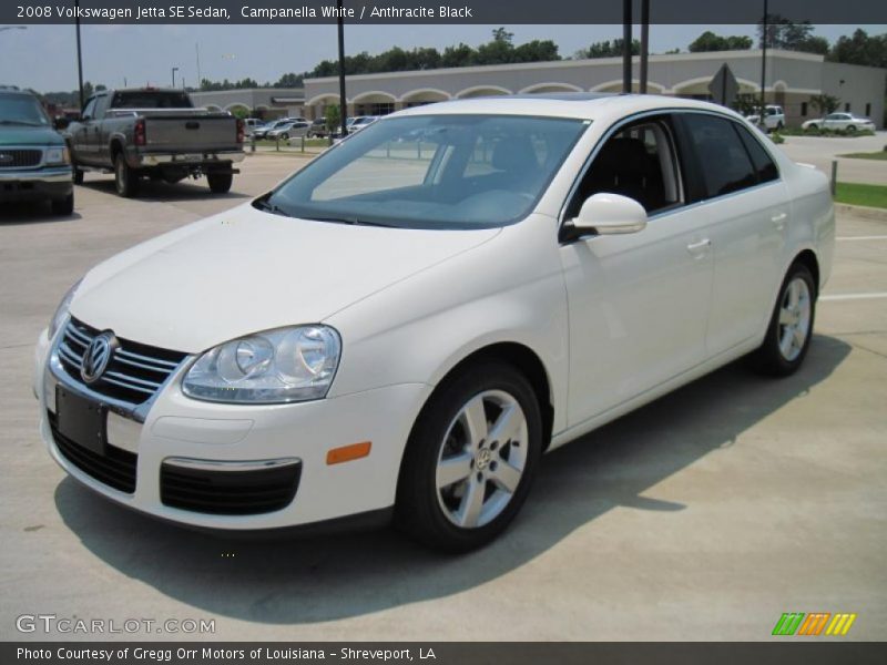 Campanella White / Anthracite Black 2008 Volkswagen Jetta SE Sedan