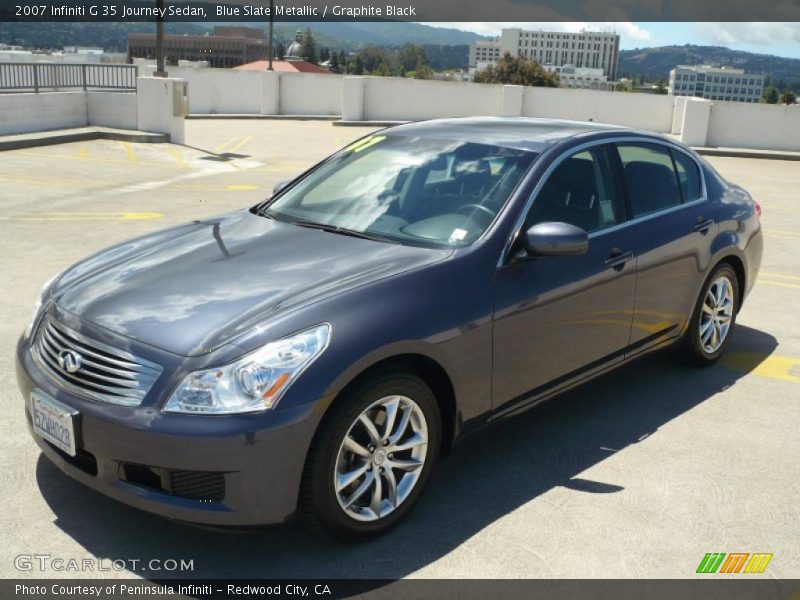 Blue Slate Metallic / Graphite Black 2007 Infiniti G 35 Journey Sedan