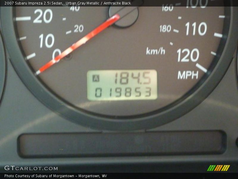 Urban Gray Metallic / Anthracite Black 2007 Subaru Impreza 2.5i Sedan
