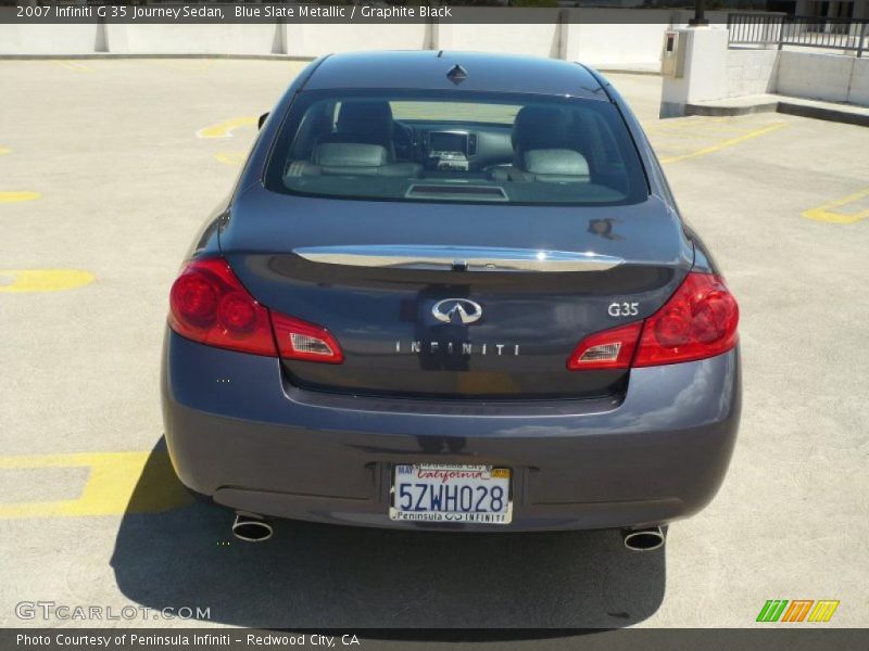 Blue Slate Metallic / Graphite Black 2007 Infiniti G 35 Journey Sedan