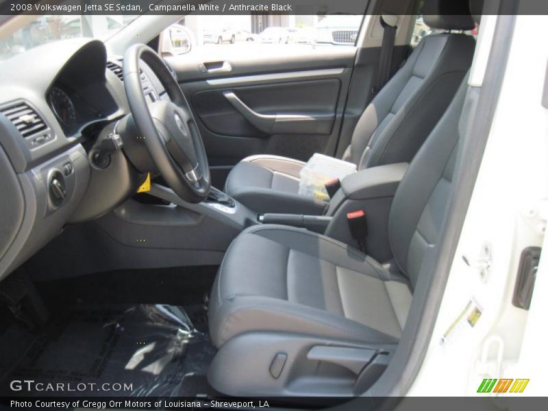 Campanella White / Anthracite Black 2008 Volkswagen Jetta SE Sedan