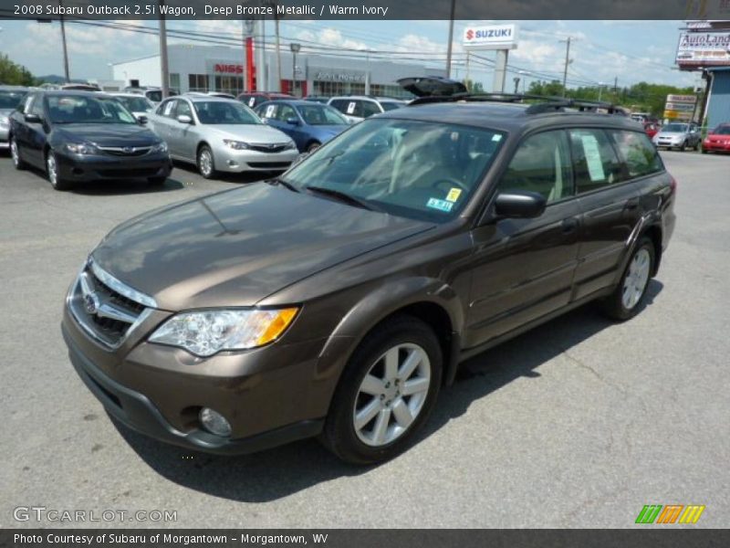 Deep Bronze Metallic / Warm Ivory 2008 Subaru Outback 2.5i Wagon