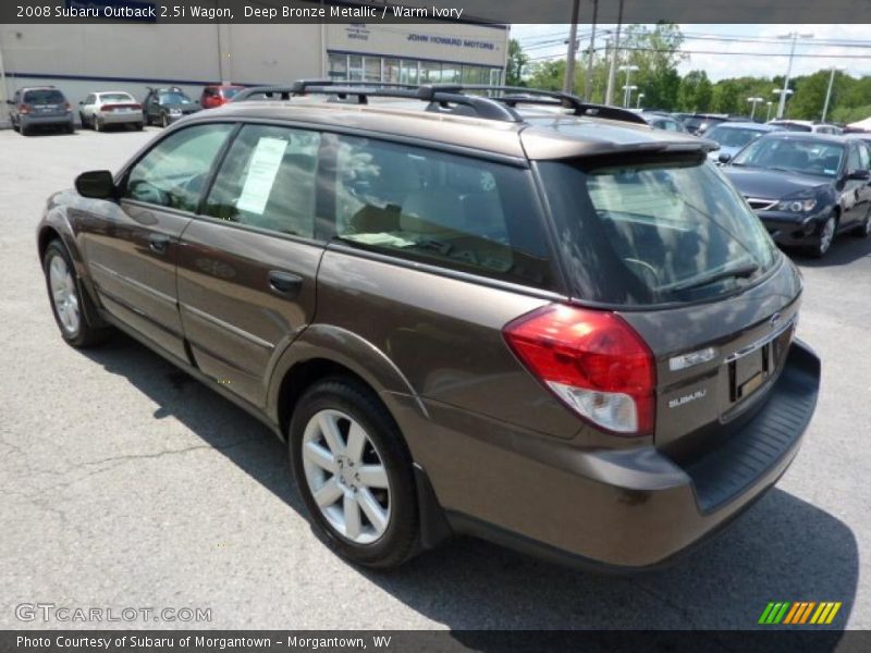 Deep Bronze Metallic / Warm Ivory 2008 Subaru Outback 2.5i Wagon