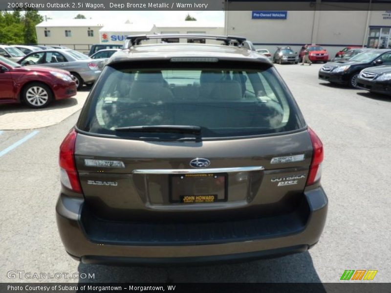 Deep Bronze Metallic / Warm Ivory 2008 Subaru Outback 2.5i Wagon