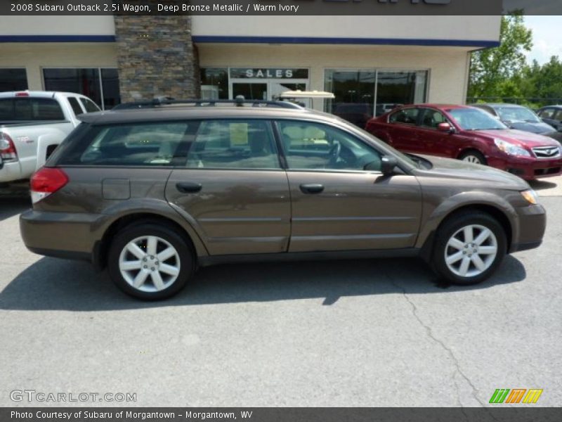 Deep Bronze Metallic / Warm Ivory 2008 Subaru Outback 2.5i Wagon