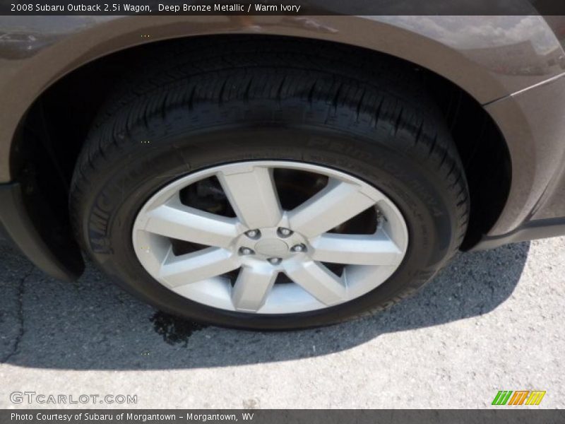 Deep Bronze Metallic / Warm Ivory 2008 Subaru Outback 2.5i Wagon