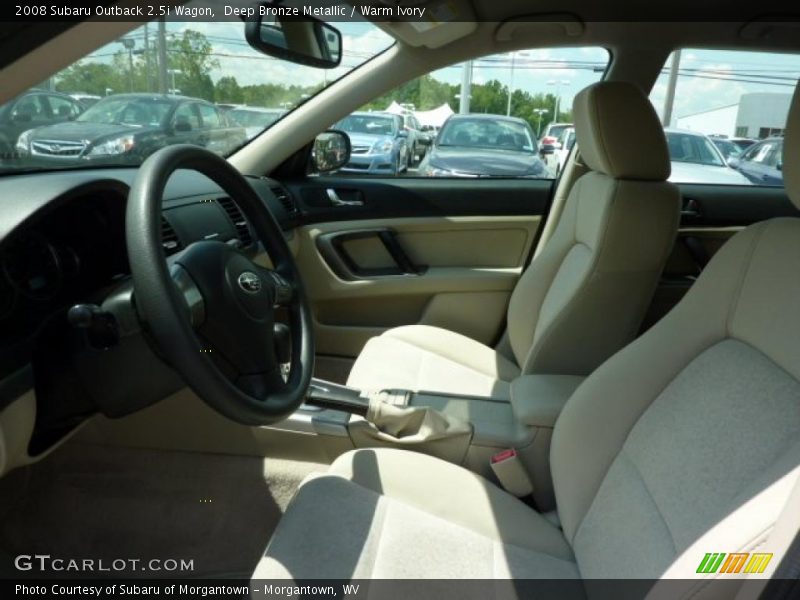 Deep Bronze Metallic / Warm Ivory 2008 Subaru Outback 2.5i Wagon