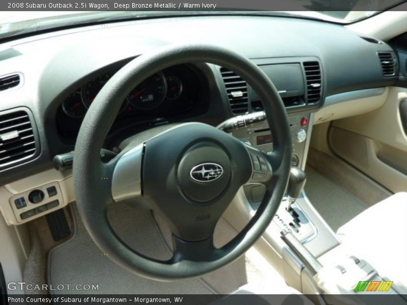Deep Bronze Metallic / Warm Ivory 2008 Subaru Outback 2.5i Wagon
