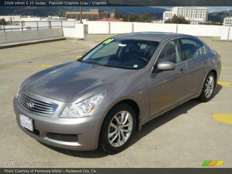 Platinum Graphite Gray / Graphite 2008 Infiniti G 35 Sedan