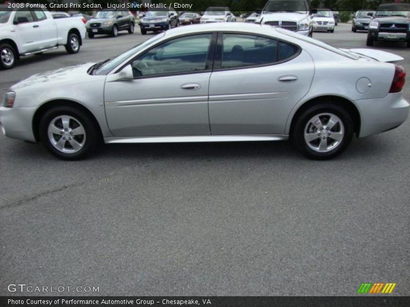 Liquid Silver Metallic / Ebony 2008 Pontiac Grand Prix Sedan