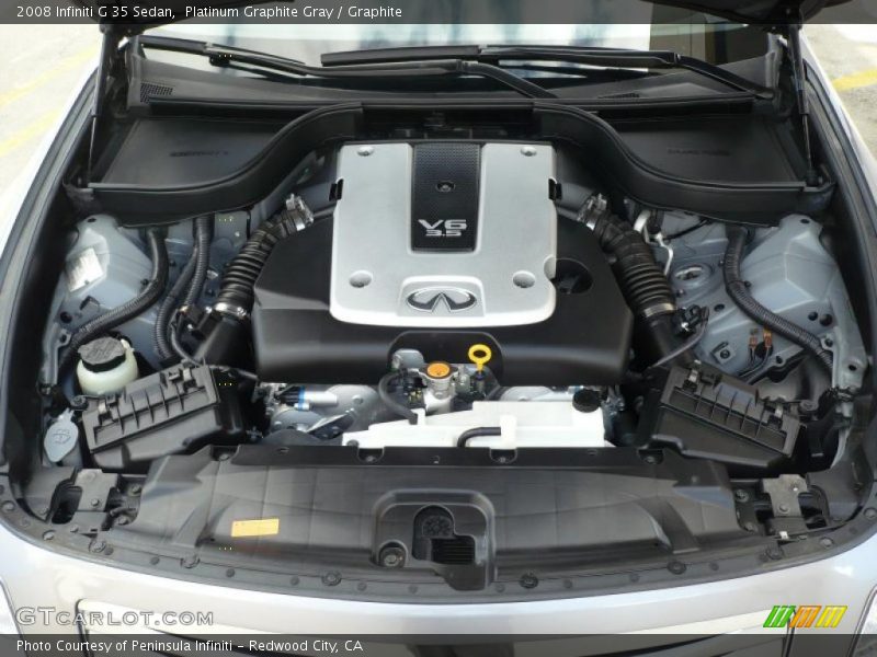 Platinum Graphite Gray / Graphite 2008 Infiniti G 35 Sedan