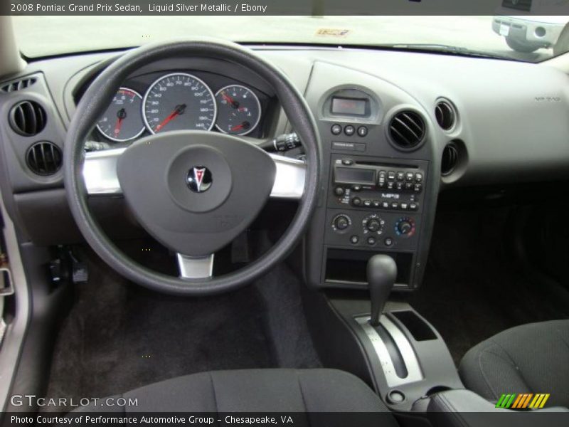 Liquid Silver Metallic / Ebony 2008 Pontiac Grand Prix Sedan