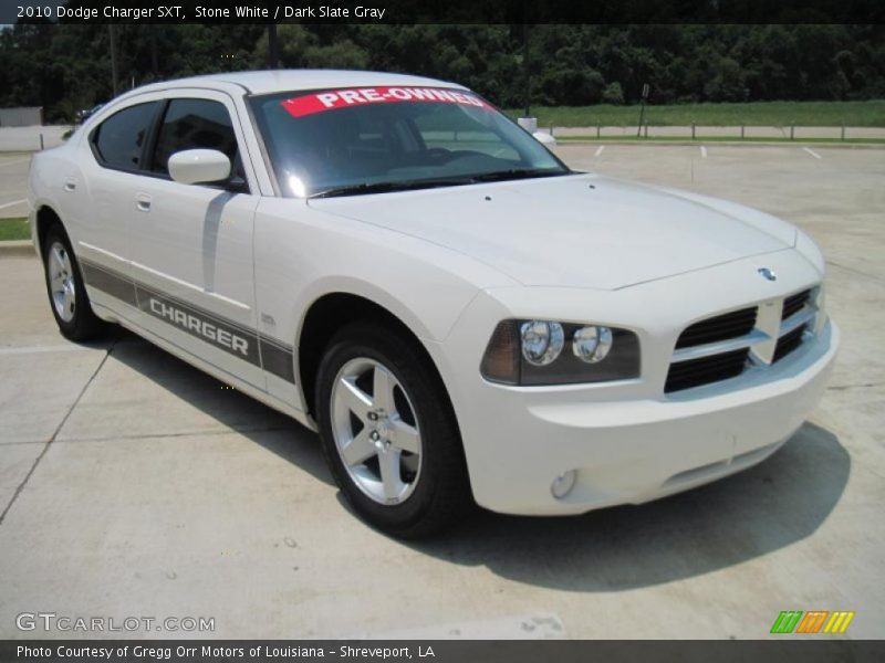 Stone White / Dark Slate Gray 2010 Dodge Charger SXT