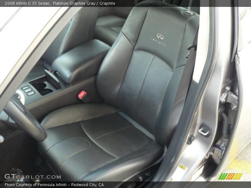 Platinum Graphite Gray / Graphite 2008 Infiniti G 35 Sedan