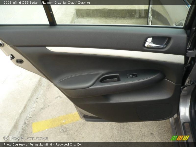 Platinum Graphite Gray / Graphite 2008 Infiniti G 35 Sedan