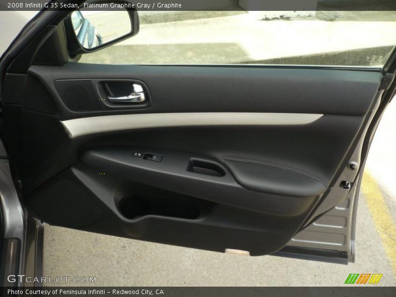 Platinum Graphite Gray / Graphite 2008 Infiniti G 35 Sedan