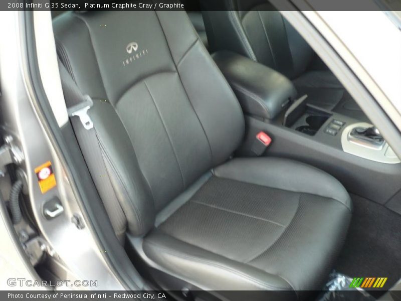 Platinum Graphite Gray / Graphite 2008 Infiniti G 35 Sedan