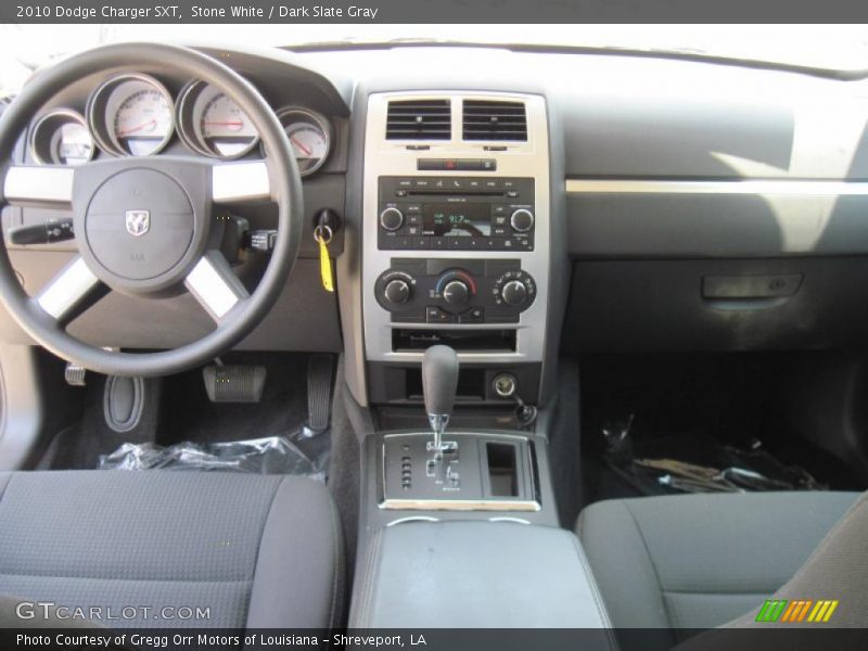 Stone White / Dark Slate Gray 2010 Dodge Charger SXT