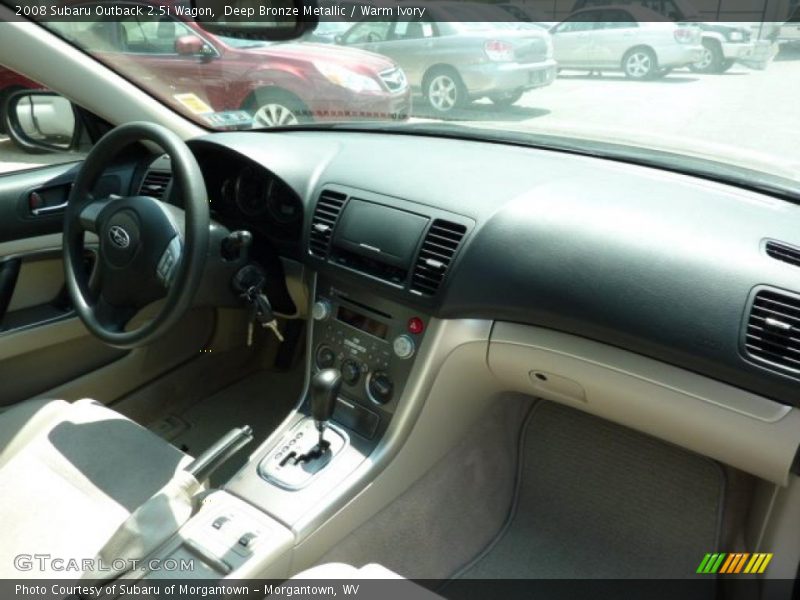 Deep Bronze Metallic / Warm Ivory 2008 Subaru Outback 2.5i Wagon