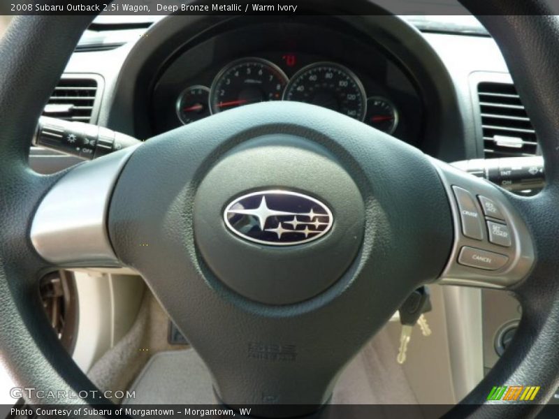 Deep Bronze Metallic / Warm Ivory 2008 Subaru Outback 2.5i Wagon