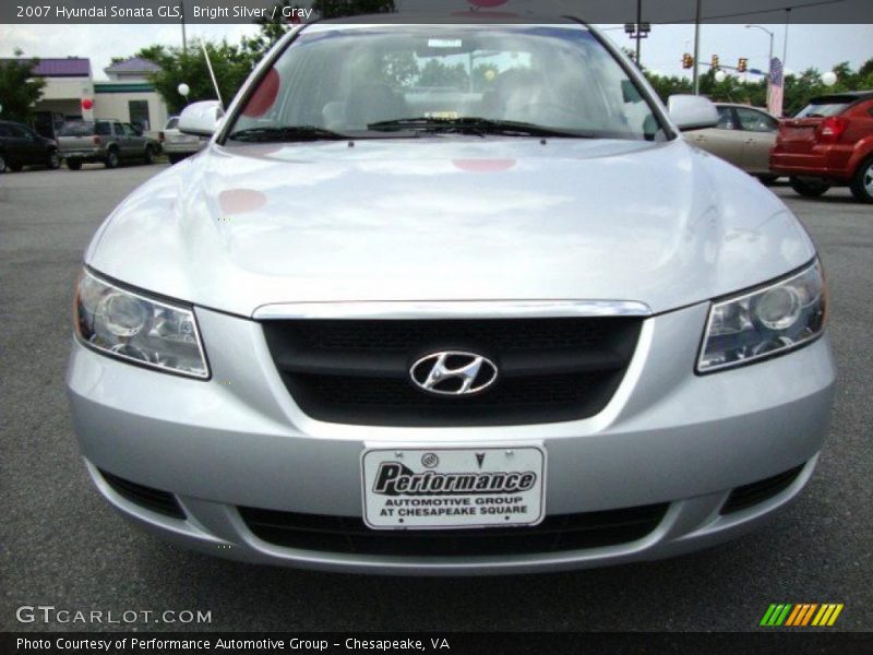 Bright Silver / Gray 2007 Hyundai Sonata GLS