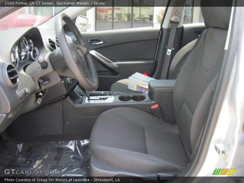 Quicksilver Metallic / Ebony 2009 Pontiac G6 GT Sedan