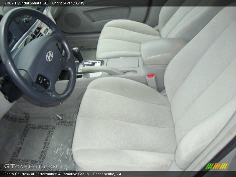 Bright Silver / Gray 2007 Hyundai Sonata GLS