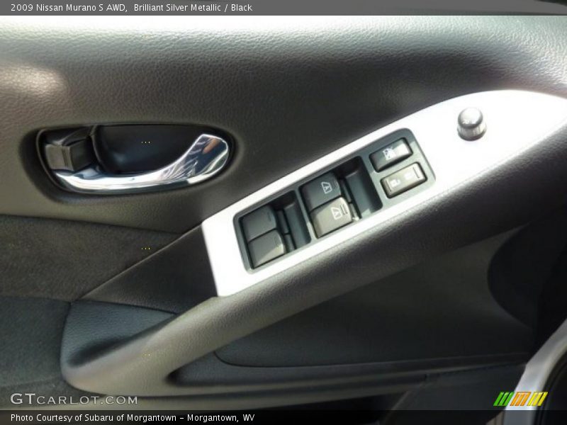 Brilliant Silver Metallic / Black 2009 Nissan Murano S AWD