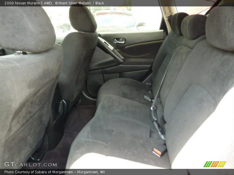 Brilliant Silver Metallic / Black 2009 Nissan Murano S AWD