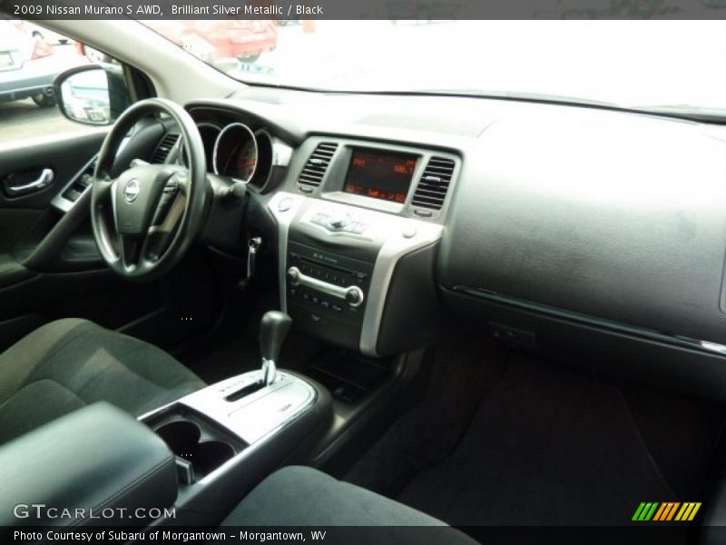 Brilliant Silver Metallic / Black 2009 Nissan Murano S AWD