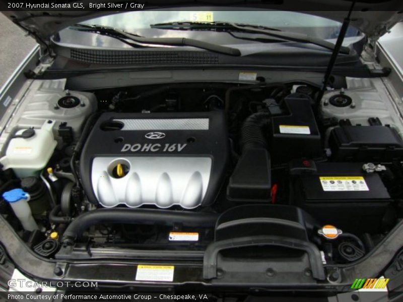 Bright Silver / Gray 2007 Hyundai Sonata GLS