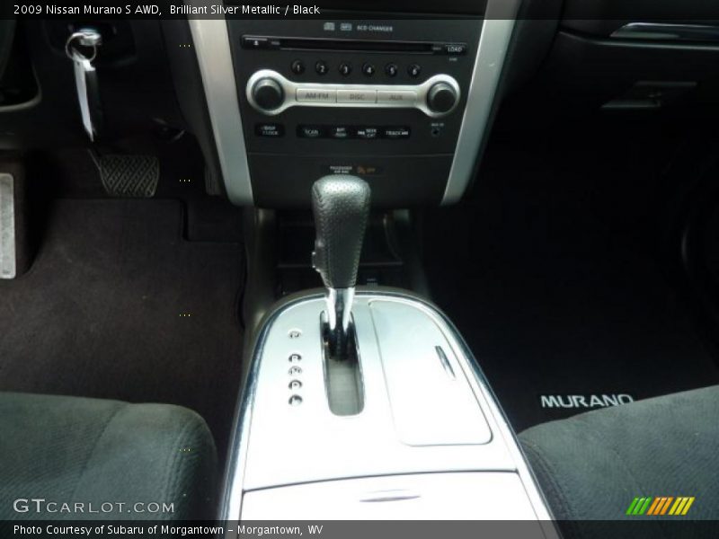 Brilliant Silver Metallic / Black 2009 Nissan Murano S AWD