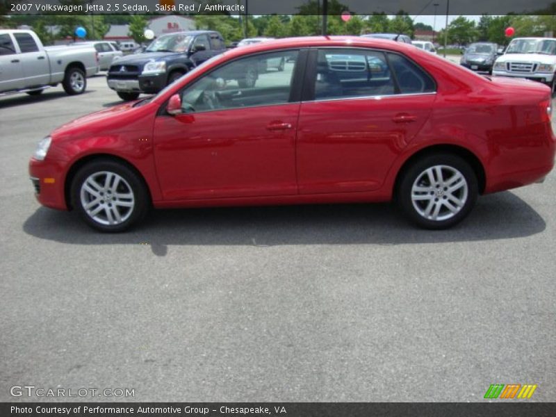 Salsa Red / Anthracite 2007 Volkswagen Jetta 2.5 Sedan