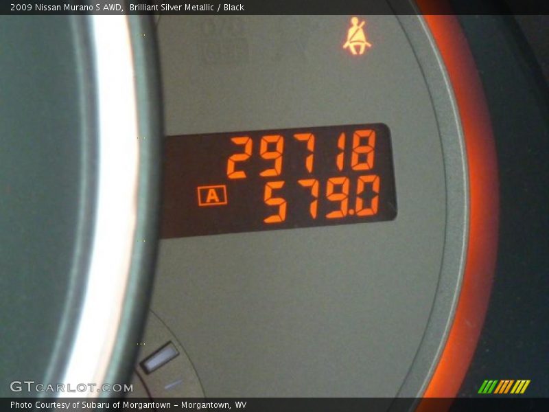 Brilliant Silver Metallic / Black 2009 Nissan Murano S AWD