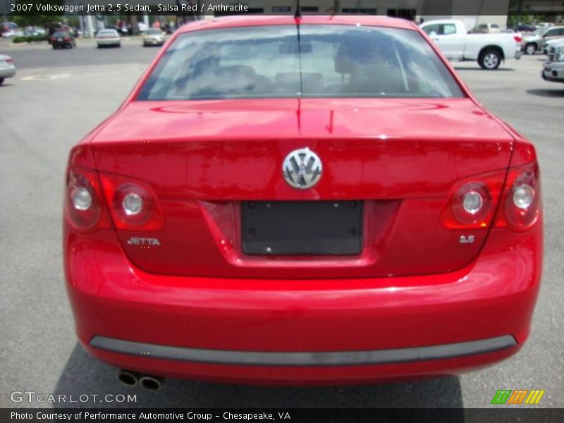 Salsa Red / Anthracite 2007 Volkswagen Jetta 2.5 Sedan