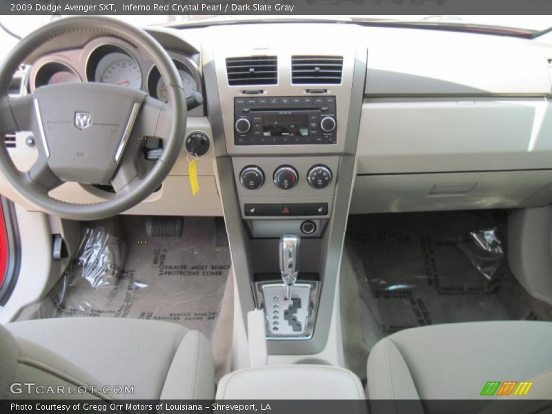 Inferno Red Crystal Pearl / Dark Slate Gray 2009 Dodge Avenger SXT