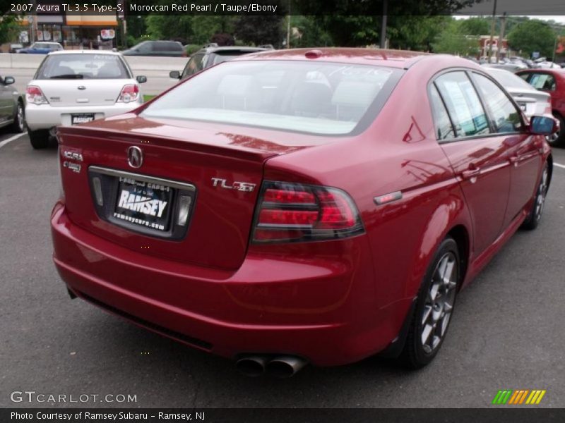 Moroccan Red Pearl / Taupe/Ebony 2007 Acura TL 3.5 Type-S