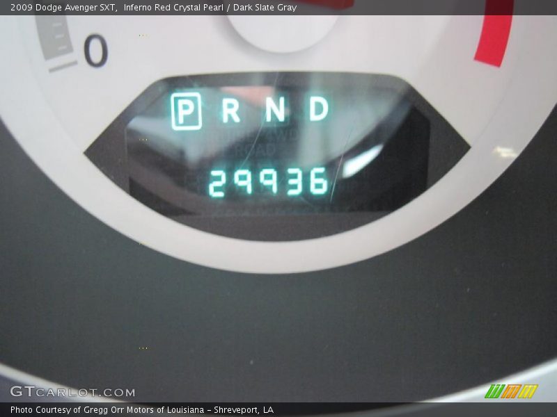 Inferno Red Crystal Pearl / Dark Slate Gray 2009 Dodge Avenger SXT