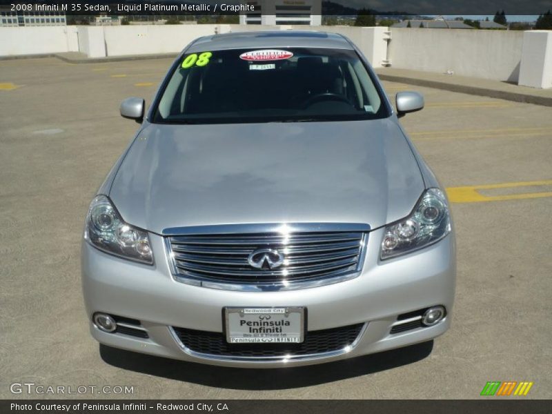 Liquid Platinum Metallic / Graphite 2008 Infiniti M 35 Sedan